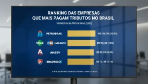 Grandes empresas lideram arrecadação de tributos no Brasil em 2024