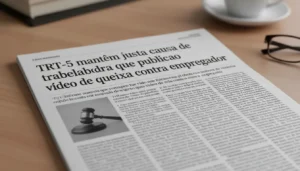 Justa causa mantida para auxiliar de cozinha após críticas à gerência em vídeo no TikTok